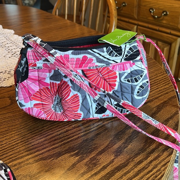 Vera Bradley - Frannie Bag with coin purse - Cherry Blossom #006 - Picture 5 of 8